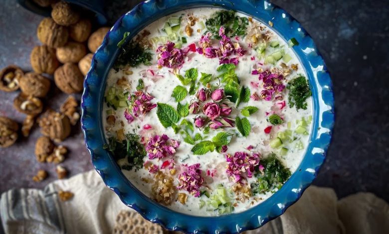 طرز تهیه آبدوغ خیار